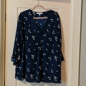 Dia & Co. Navy blouse